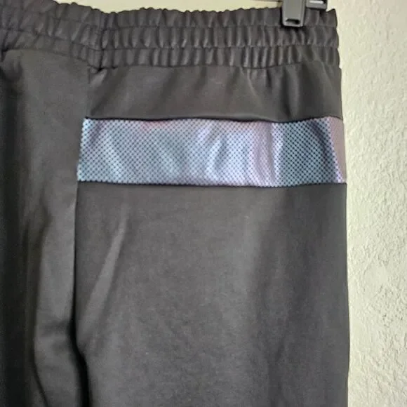 Puma BMW Race Pants Joggers Men's M Metal Energy Black Blue 536418-01 Fleece New